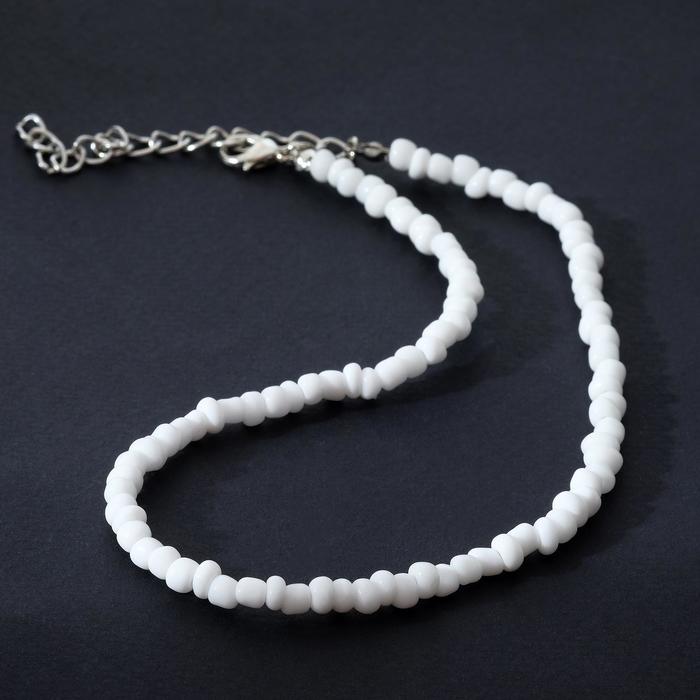 Колье "Бисер" снег, цвет белый, 30 см
Колье "Бисер" снег, цвет белый, 30 см