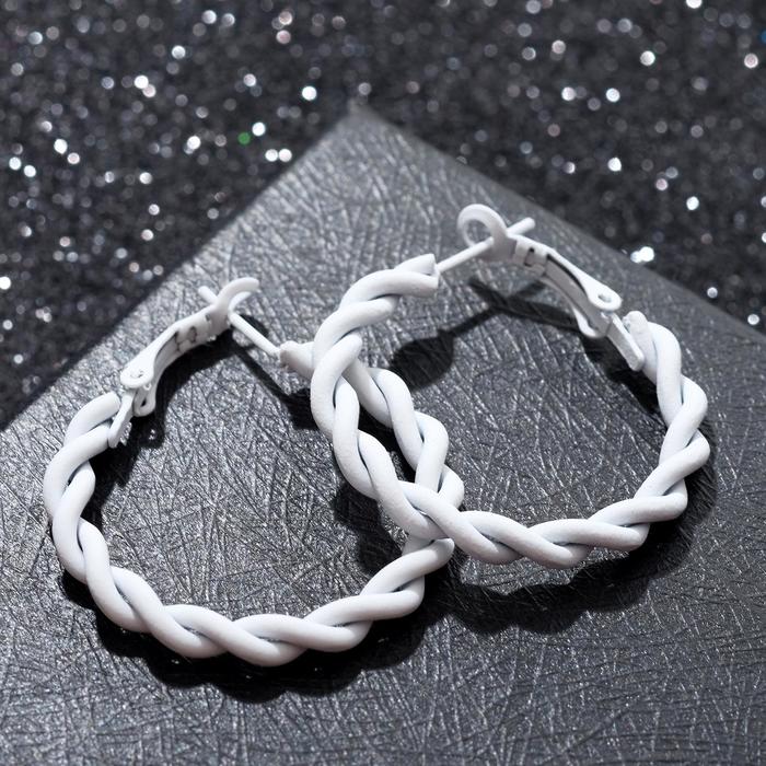 Серьги-кольца "Лауд" косички, цвет белый, d=3.5
Серьги-кольца "Лауд" косички, цвет белый, d=3.5