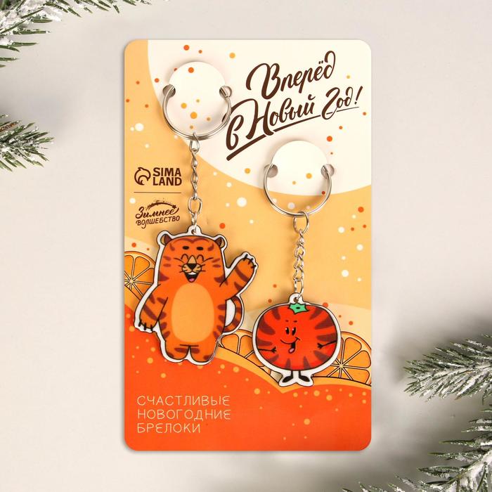 Парные брелоки «Вперед, в Новый год!», 9 х 15 см
Парные брелоки «Вперед, в Новый год!», 9 х 15 см