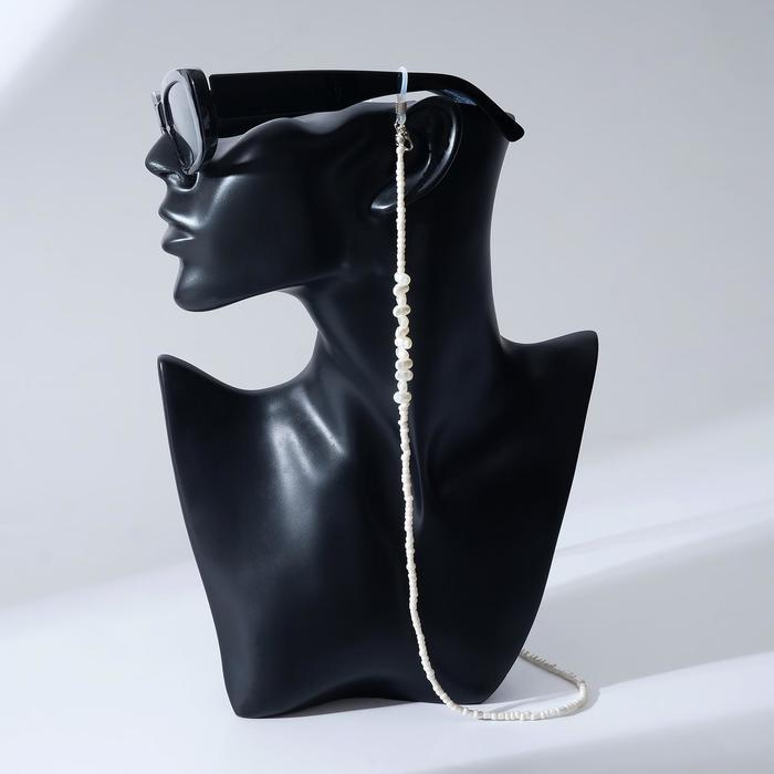 Цепочка для очков "Бусинки", цвет белый, 70 см
Цепочка для очков "Бусинки", цвет белый, 70 см