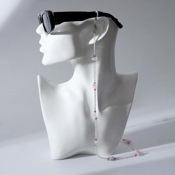 Цепочка для очков "Бусинки", цвет розово-голубой, 70 см
Цепочка для очков "Бусинки", цвет розово-голубой, 70 см