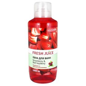 Пена для ванн Fresh Juice «Клубника и красная восковница», 1 л 
Пена для ванн Fresh Juice «Клубника и красная восковница», 1 л
