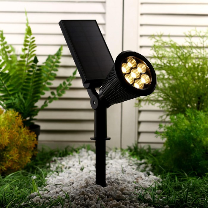 Садовый светильник на солнечной батарее, 27 × 25 × 9 см, 7 LED, свечение тёплое белое
Садовый светильник на солнечной батарее, 27 × 25 × 9 см, 7 LED, свечение тёплое белое