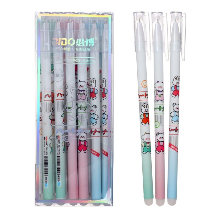 Ручка гелевая со стираемыми чернилами, стержень синий, корпус МИКС 
Ручка гелевая со стираемыми чернилами, стержень синий, корпус МИКС