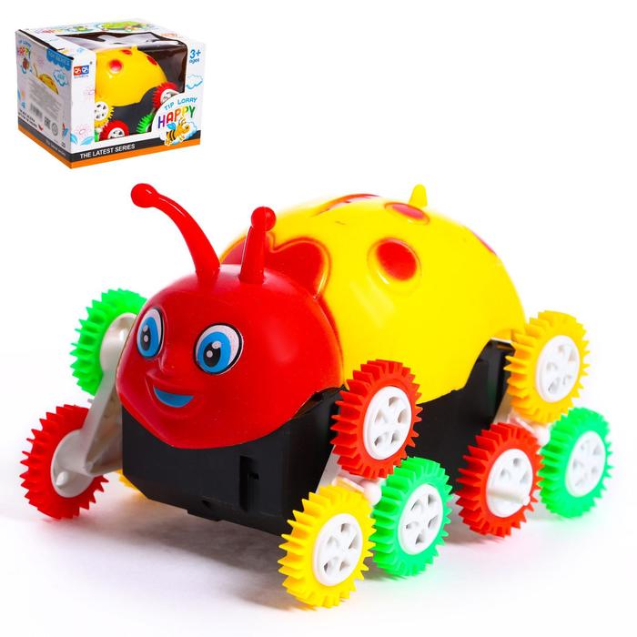 Машина-перевёртыш «Божья коровка», работает от батареек
Машина-перевёртыш «Божья коровка», работает от батареек