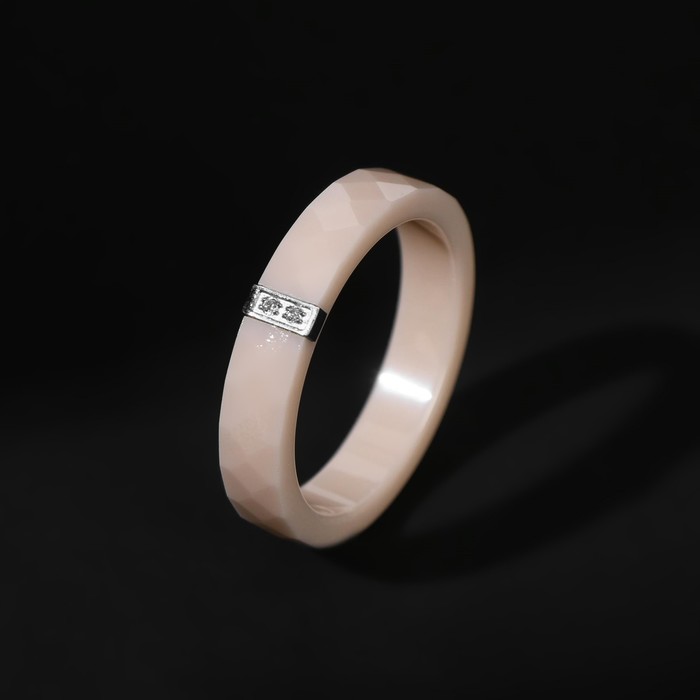 Кольцо керамика "Дуо" со стеклом, цвет бежевый в серебре, 17,5 размер
Кольцо керамика "Дуо" со стеклом, цвет бежевый в серебре, 17,5 размер