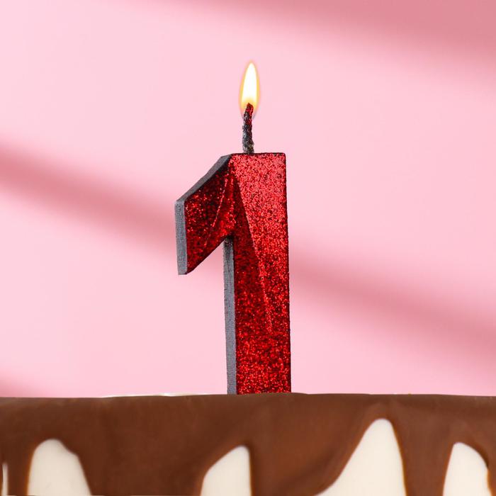 Свеча в торт "Грань", цифра 1, черная с красными блестками, 7.8 см
Свеча в торт "Грань", цифра 1, черная с красными блестками, 7.8 см