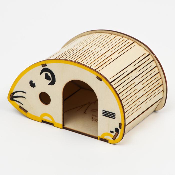 Домик для грызунов "Мышка", фанера, 13,5 х 7,5 см, микс цветов
Домик для грызунов "Мышка", фанера, 13,5 х 7,5 см, микс цветов