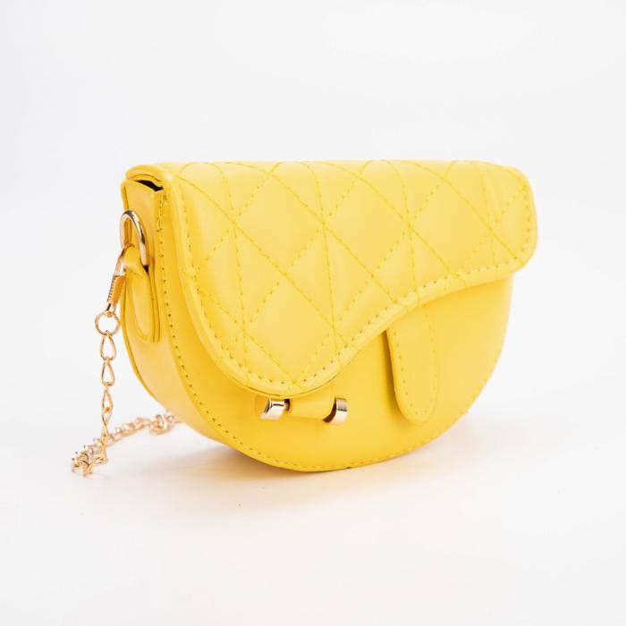 Сумка детская на клапане, цвет жёлтый
Сумка детская на клапане, цвет жёлтый
