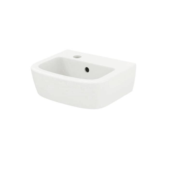 фото Раковина ideal standard tempo t056801, перелив, отверстие под смеситель, подвесная, белый