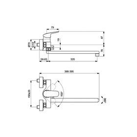 Смеситель для ванны Ideal Standard CERAFLEX B1741AA, однорычажный, излив 320 мм, хром
Смеситель для ванны Ideal Standard CERAFLEX B1741AA, однорычажный, излив 320 мм, хром