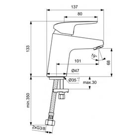 Смеситель для раковины Ideal Standard CERAFLEX B1710AA, однорычажный, излив 101 мм, хром
Смеситель для раковины Ideal Standard CERAFLEX B1710AA, однорычажный, излив 101 мм, хром