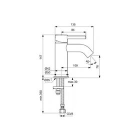 Смеситель для раковины Ideal Standard CERALINE BC268AA, однорычажный, излив 100 мм, хром
Смеситель для раковины Ideal Standard CERALINE BC268AA, однорычажный, излив 100 мм, хром