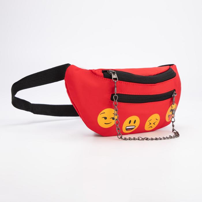 Сумка поясная на молнии, наружный карман, цвет красный
Сумка поясная на молнии, наружный карман, цвет красный