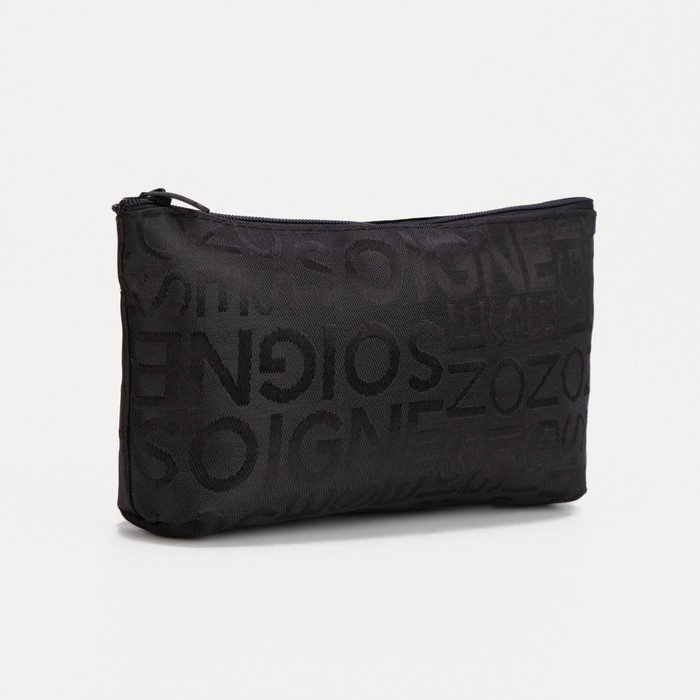 фото Косметичка на молнии, цвет чёрный