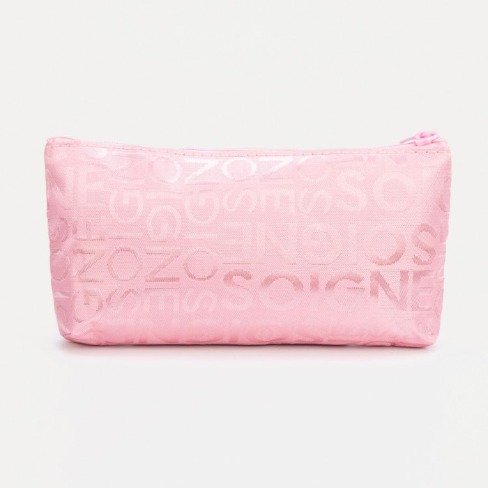 фото Косметичка, отдел на молнии, цвет розовый