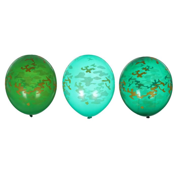 Шар латексный 14" «Камуфляж», шелкография, набор 5 шт., МИКС
Шар латексный 14" «Камуфляж», шелкография, набор 5 шт., МИКС