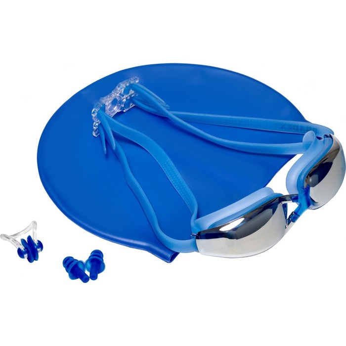 фото Набор для плавания bradex: шапочка +очки+зажим для носа+беруши для бассейна