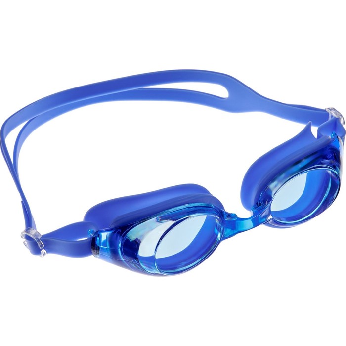 фото Очки для плавания bradex, серия «регуляр», синие, цвет линзы-синий