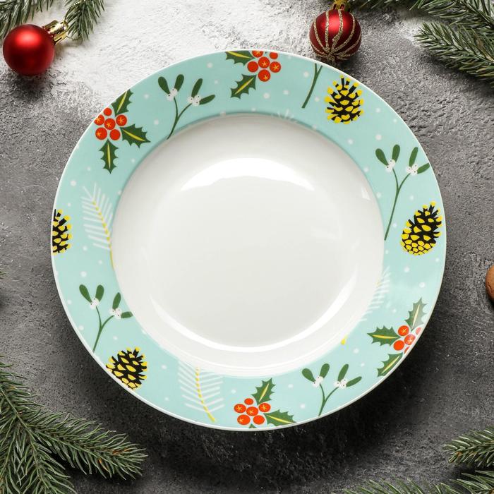 Тарелка суповая Magistro «Новый год. Шишки», 500 мл, d=20,2 см
Тарелка суповая Magistro «Новый год. Шишки», 500 мл, d=20,2 см