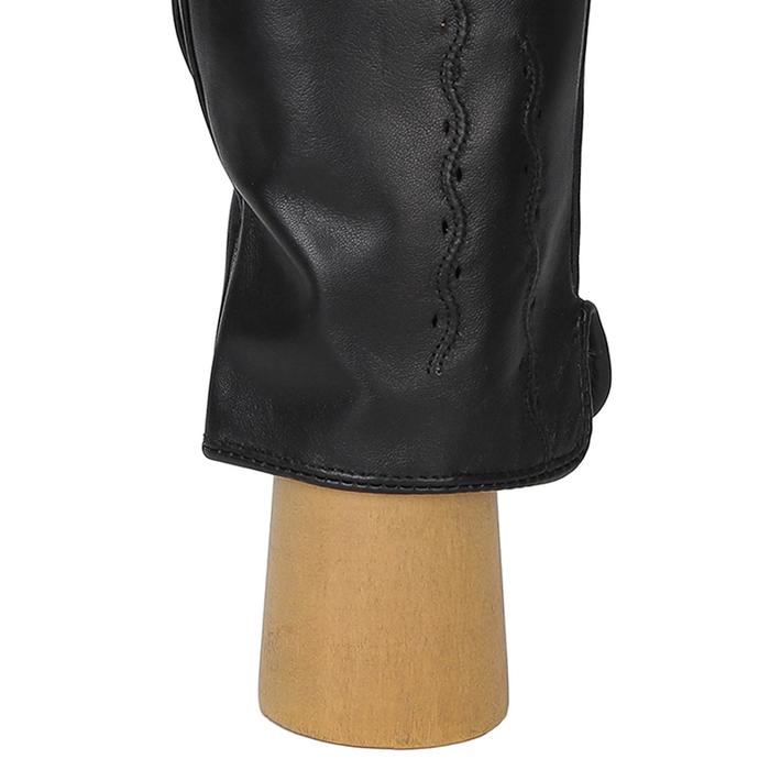 фото 18.4-1 перчатки женские раз.8, цвет черный, с подкладом шерсть fabretti