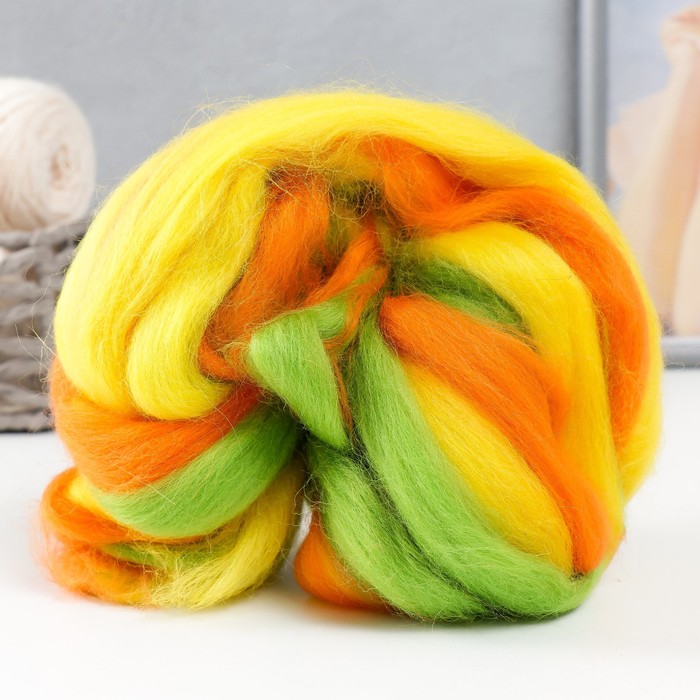 Шерсть для валяния 100% полутонкая шерсть 50 гр меланж (4403)
Шерсть для валяния 100% полутонкая шерсть 50 гр меланж (4403)