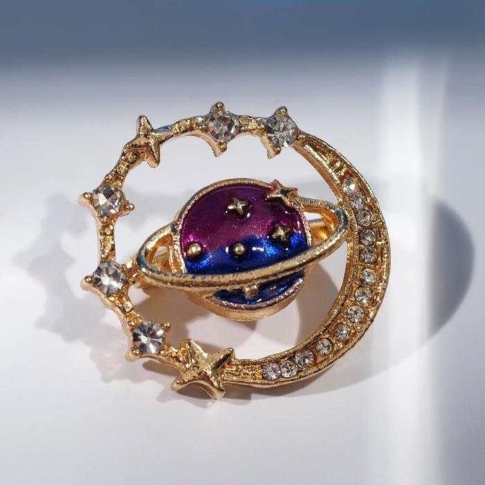 Брошь "Планета" со звёздами, цвет бело-фиолетовый в золоте
Брошь "Планета" со звёздами, цвет бело-фиолетовый в золоте