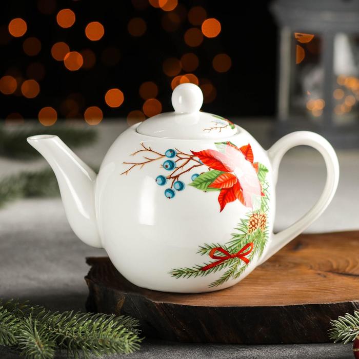 Чайник заварочный Magistro «Новый год. Пуансеттия», 800 мл
Чайник заварочный Magistro «Новый год. Пуансеттия», 800 мл