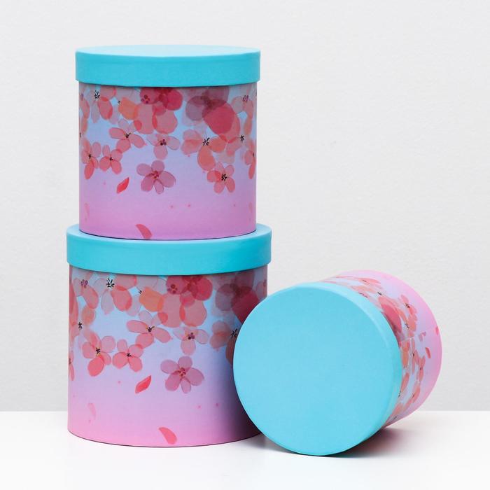 Набор круглых коробок 3 в 1 "Всплеск", 19.5 x 19 - 15.5 x 15 см
Набор круглых коробок 3 в 1 "Всплеск", 19.5 x 19 - 15.5 x 15 см