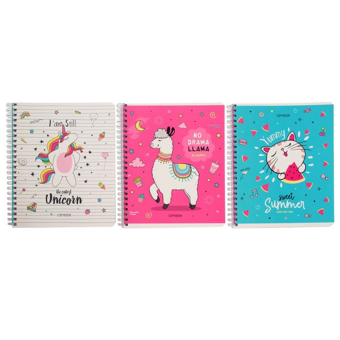 Тетрадь 96 листов в клетку на гребне The cuties, обложка мелованный картон, твин-лак, блок офсет, МИКС
Тетрадь 96 листов в клетку на гребне The cuties, обложка мелованный картон, твин-лак, блок офсет, МИКС