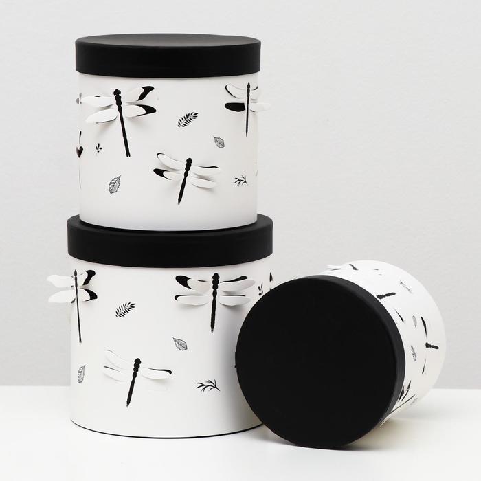 Набор круглых коробок 3 в 1, "Белая стрекоза", 19.5 x 19 - 15.5 x 15 см
Набор круглых коробок 3 в 1, "Белая стрекоза", 19.5 x 19 - 15.5 x 15 см