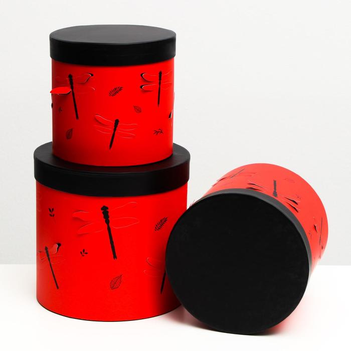 Набор круглых коробок 3 в 1, "Красная стрекоза", 19.5 x 19 - 15.5 x 15 см
Набор круглых коробок 3 в 1, "Красная стрекоза", 19.5 x 19 - 15.5 x 15 см