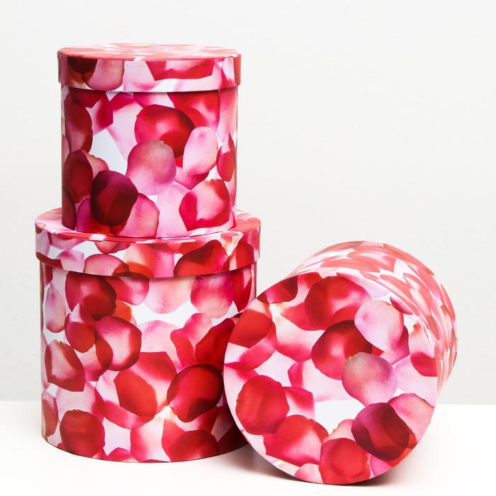 Набор круглых коробок 3 в 1 "Красные цветы", 19,5 x 19 - 15,5 x 15 см
Набор круглых коробок 3 в 1 "Красные цветы", 19,5 x 19 - 15,5 x 15 см