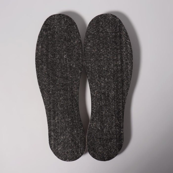 фото Стельки для обуви «мягкий след», утеплённые, универсальные, 36-46 р-р, 30 см, пара, цвет чёрный