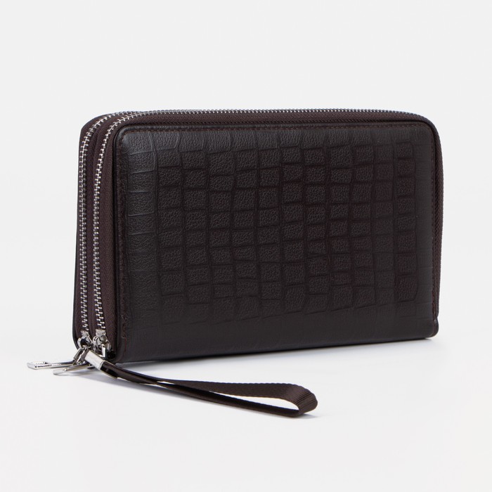 Портмоне на молниях для купюр, для карт, для монет, цвет коричневый
Портмоне на молниях для купюр, для карт, для монет, цвет коричневый