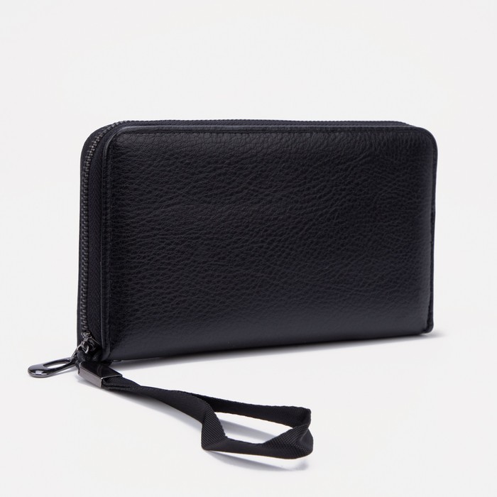 Портмоне мужское, 3 отдела на молнии, цвет чёрный
Портмоне мужское, 3 отдела на молнии, цвет чёрный