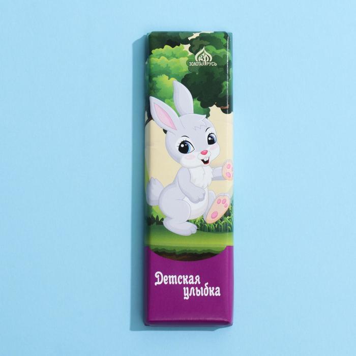 Кондитерская плитка "Детская улыбка. Зайка", 20 г 
Кондитерская плитка "Детская улыбка. Зайка", 20 г