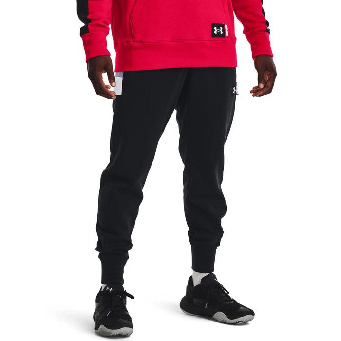 фото Брюки мужские under armour ua baseline fleece jogger, размер 44-46 (1366527-001)