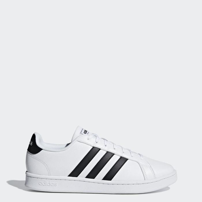 фото Кроссовки мужские grand court ftwwht/cblack/ftwwht, размер 40,5 (f36392) adidas