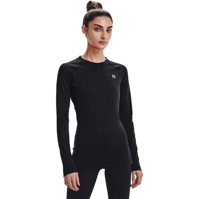 фото Лонгслив женский under armour authentics crew, размер 46-48 (1368701-001)