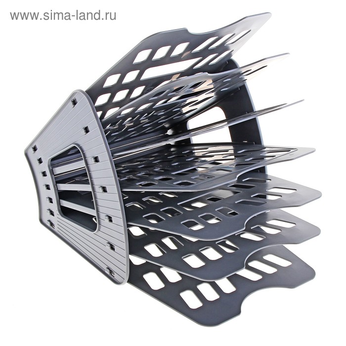 Лоток-веер для бумаг 7 секций, 6 отделений, серый
Лоток-веер для бумаг 7 секций, 6 отделений, серый