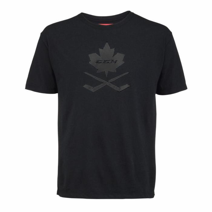 фото Футболка мужская blackout leaf s/s tee sr black l, размер l eur (353624) ccm