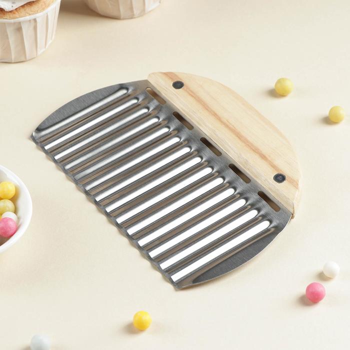 Шпатель кондитерский «Волна», 15,5×11,5×1,5 см
Шпатель кондитерский «Волна», 15,5×11,5×1,5 см