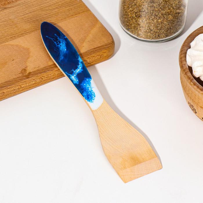 Лопатка деревянная "Море" 21х4,5х0,4 см береза, эпоксидная смола
Лопатка деревянная "Море" 21х4,5х0,4 см береза, эпоксидная смола