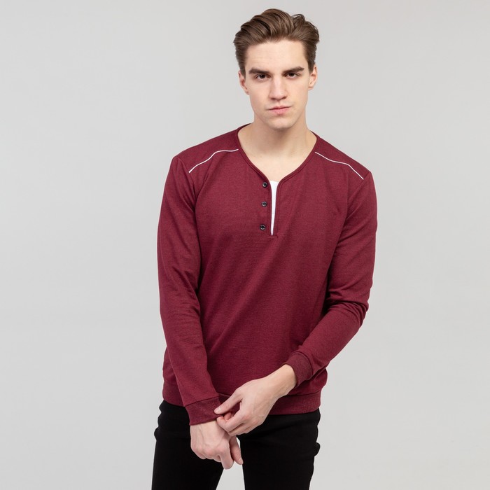 Джемпер мужской, цвет бордо, размер 52
Джемпер мужской, цвет бордо, размер 52