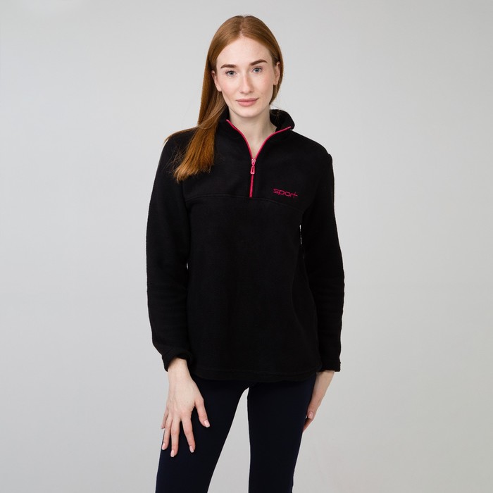 Толстовка женская, цвет чёрный, размер 56
Толстовка женская, цвет чёрный, размер 56