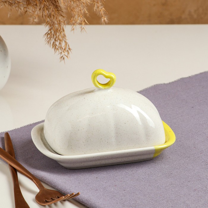 Масленка "Капучино Yellow", 15.5 см
Масленка "Капучино Yellow", 15.5 см