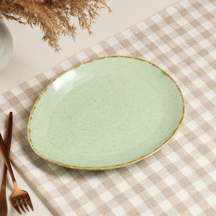 Тарелка подстановочная "Овальная", фисташка коричневый лофт, 22*26 см
Тарелка подстановочная "Овальная", фисташка коричневый лофт, 22*26 см