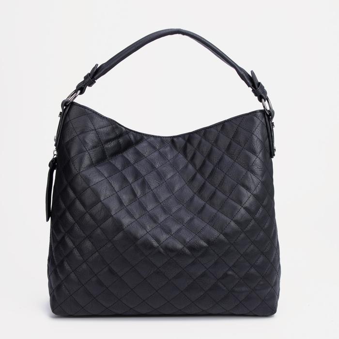 Сумка-мешок, отдел на молнии, наружный карман, цвет чёрный
Сумка-мешок, отдел на молнии, наружный карман, цвет чёрный