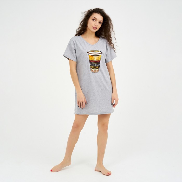 Ночная сорочка женская, цвет серый, размер 44
Ночная сорочка женская, цвет серый, размер 44